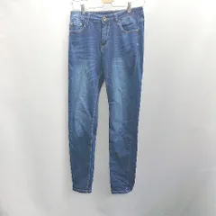 ◇ Θ antiqua アンティカ ダメージ加工 デニムパンツ サイズ S ブルー系 レディース E  【1410290058428】