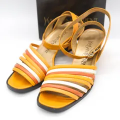 イヴ・サンローラン サンダル ブランド 靴 レディース 35.5サイズ イエロー YVES SAINT LAURENT 【中古】のサムネイル