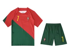 キッズ用 ポルトガル Cロナウド 7番サッカーセット 上下セット 幼稚園 保育園 運動会対応