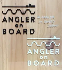 ANGLER on BOARD sticker ★釣りステッカーのサムネイル