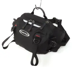 EI25002 美品 mont-bell モンベル トレール ランバーパック ウエストポーチ ウエストバッグ ボディバッグ 黒 ブラック