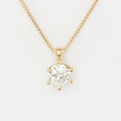 136【タサキ】K18 一粒 ダイヤモンド 0.20ct ネックレス - メルカリ