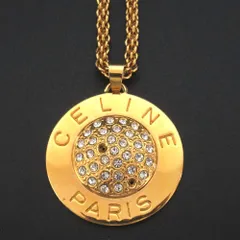 正規美品　セリーヌ　ネックレス　ヴィンテージ　３連　豪華　希少　ゴールド CELINE - 正規美品 セリーヌ ネックレス ヴィンテージ 3連 豪華