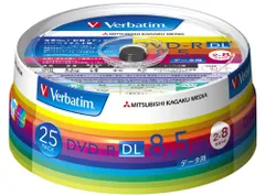 【新品・2営業日で発送】MITSUBISHI 三菱電機 Verbatim製 データ用DVD-R DL 片面2層 8.5GB 2-8倍速 ワイド印刷エリア スピンドルケース入り 25枚 (DHR85HP25V1)