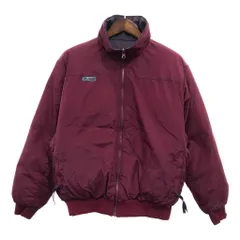 90年代 Columbia コロンビア リバーシブル ナイロン ダウン ジャケット アウトドア キャンプ パープル (メンズ L) 中古 古着 P9556