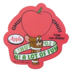 【メール便】トムとジェリー ダイカットシール キャラクターステッカー ジェリー アップル ワーナーブラザース スモールプラネット ダイカットビニールステッカー デコシール 耐水性 キャラクター グッズ 