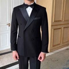 Ermenegildo Zegna Super100's ダブル スーツ 艶感 - メルカリ