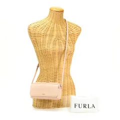 フルラ FURLA インカント ムーンストーン レザー 962800 ショルダーバッグ クロスボディ 斜め掛け 肩掛け ポシェット ポーチ レディース ピンク 中古 mar30014