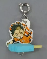 【中古】キーホルダー・マスコット(キャラクター) 西谷＆ソーダアイス 「ハイキュー!! つながるフードマスコット Part.2」