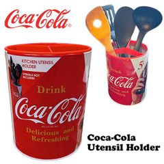 コカコーラ】ストロー ホルダー ディスペンサー レトロ ガラス製