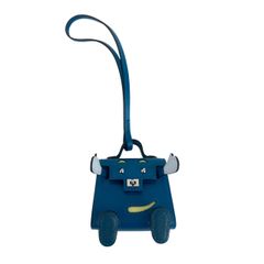 新品未使用 Hermes エルメス ビジュードサック ケリードール バッグチャーム ブルーイズミール/ブルーブリュム/ジョーヌブルジョン シェーブル/タデラクト シルバー金具
