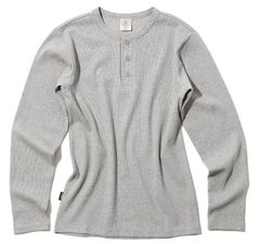 Size:XL_Color:14 GREY [アヴィレックス] ロンT デイリー ヘンリーネック リブTEE (抗菌 (防臭) DAILY RIB HENRY NECK TEE 6153482 メンズ