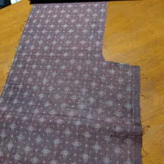 ≪RW≫148cm　変形サイズ　大島紬　絹　古布　着物はぎれ