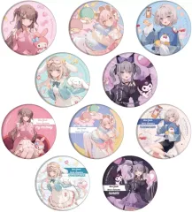 【新品】バッジ・ビンズ 【BOX】缶バッジ 館田ダン×サンリオキャラクターズ 01.コラボイラスト