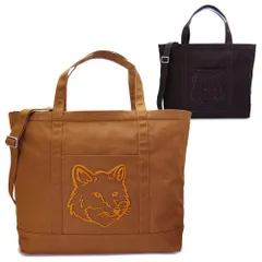 メゾンキツネ XXL トートバッグ LW05105WW0083 ボールド フォックスヘッド ショルダーバッグ A4サイズ収納可 MAISON KITSUNE