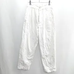◇ ⊂ LOWRYS FARM ローリーズファーム 綿 ワイドパンツ サイズM ホワイト系 レディース E  【1409240049227】