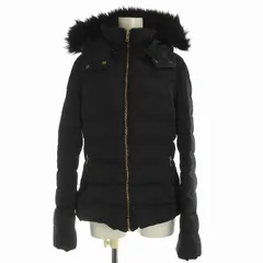 ザラ ベーシック ZARA BASIC ダウンジャケット フェイクファー ショート丈 裏ボア M 黒 /EA