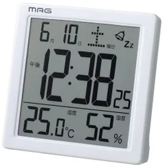 MAG(マグ) 目覚まし時計 デジタル カッシーニ バックライト スヌーズ機能付
