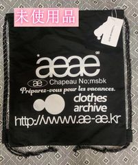 ★新店大感謝セール★大人気★ aeae メッシュロゴ ジムサック リュック ブラック 【AEAE】 WEB LOGO GYM SACK ブラック