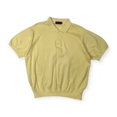 90s CHAPS RALPH LAUREN チャップス ラルフローレン 半袖 ポロシャツ トレーナー LL /レモンイエロー/日登美/ビンテージ