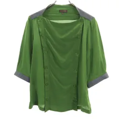 アドルフォドミンゲス シルク 7分袖 カットソー 40 カーキ ADOLFO DOMINGUEZ レディース 古着 【240330】 メール便可