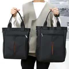 トートバッグ ビジネスバッグ 男女兼用　ショルダーバッグ 2way 斜めがけ メンズ レディース 縦型 大容量 PCバッグ 撥水   LLXJ0138