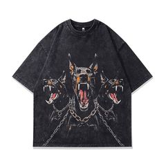 ヴィンテージ　Tシャツ　ドーベルマン　ストリート　ヒップホップ　メタル　ロック