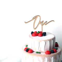 ◉即納◉木製 ケーキトッパー One ⑷  1歳 一歳 誕生日ケーキ