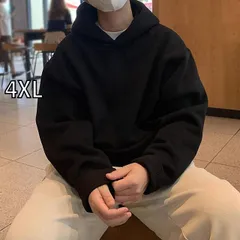 [4XL]秋冬 コーデ メンズ  服 シンプル ファッション オシャレ 大人 かっこいい 大きいサイズ ストリート 紳士服  アメリカン フード付き プルオーバー スウェットシャツ 厚手 ゆったり フリース カップル ウェア トップス ジャケット