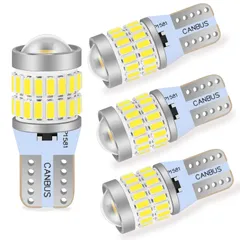 【最安値】T10 LED ホワイト 爆光 レンズ ポジションランプ 360°無死角照射 36個のLEDチップ搭載 無極性 最新型 6500K W5W LEDバルブ DC12V Briteye 車用 ポジション/ライセンスランプ/ナンバー灯/ルームランプ 4個入