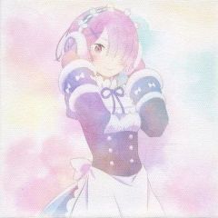 [중고] 캔버스 보드 · 캔버스 아트 램 캔버스 보드 [이치 반 쿠지 Re : 처음부터 시작하는 이세계 생활 ~ 마도로미의 티 파티 ~] E 상