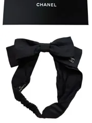 未使用☆正規品　CHANEL　ヘアバンド　カチューシャ　リボン　ココマーク　白黒 2025年最新】CHANEL レディース ヘアバンド・カチューシャの人気