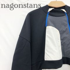 nagonstans ナゴンスタンス docking pullover 470IS880-1211 パーカー サイズMEDIUM ブラック フ―ディー レディース