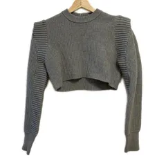 UN3D.(アンスリード) 長袖セーター サイズF レディース - グレー クルーネック/ショート丈