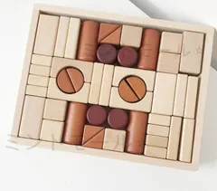 【新品・未使用】 積木 パズル おもちゃ 赤ちゃん 指先 知育 木のおもちゃ ストーン バランス ブロック 1歳半 2歳 3歳 4歳 5歳 6歳 教具