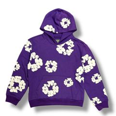 DENIM TEARS フラワープリント パーカー S DENIM TEARS フラワープリント スウェットパーカー デニムティアーズ S