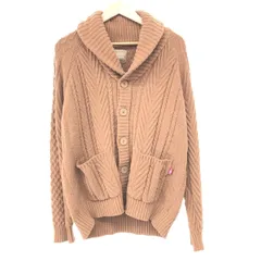 gelato pique ジェラートピケオム×ロータス スフレアランショール カーディガン サイズ:L PMNT211900 ブラウン  メンズ 　240001123499