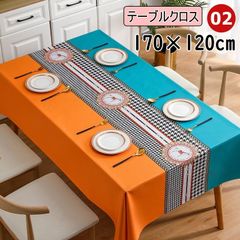 テーブルクロス 北欧 撥水 防水 耐熱 高級感 花柄 四角形 長方形 食卓カバー シンプル 高級感 家庭用 4人 6人 リビング ダイニング おしゃれ ビニール 汚れ防止 02