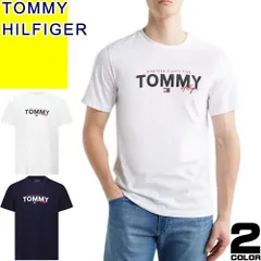 トミーヒルフィガー TOMMY HILFIGER Tシャツ 半袖 クルーネック 丸首 メンズ 2025年春夏新作 ロゴ コットン 大きいサイズ ブランド 紺色 ネイビー T-SHIRT 09T4509