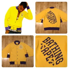 A BATHING APE Bワッペンスタジャン Lsize 青山限定 2025年最新】エイプ 青山限定 スタジャンの人気アイテム - メルカリ