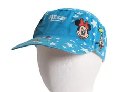 【お得なクーポン配布中!】 80s ディズニー ミッキーマウス プリント 総柄 コットン ワーク キャップ 古着 0年代 ヴィンテージ Mickey 帽子 青 オフィシャル 星 ブルー