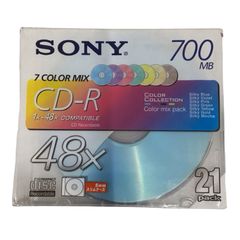 SONY　７COLOR　MIX　CD－R　700MB　21枚入