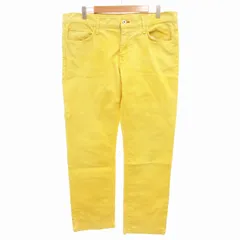 トミーヒルフィガー TOMMY HILFIGER デニムカラーパンツ ジーンズ ストレート ジップフライ ストレッチ W36 L32 L 黄 イエロー /GV