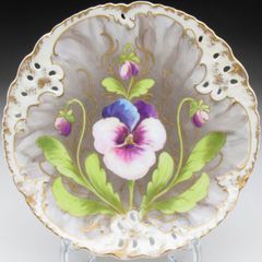 オールドノリタケ グリーン地花絵 ボウル - メルカリ