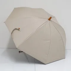 サンバリア100 完全遮光日傘 USED美品 Sサイズ 無地 ベージュ UV カーボン骨 遮熱 47cm S2631のサムネイル
