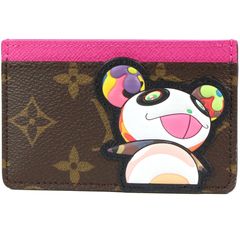 LOUIS VUITTON/ルイ ヴィトン　LV × TM ポルト カルト サーンプル（カードケース/パスケース）　村上隆 モノグラム パンダ　ブラウン×ピンク　M13439【未使用品】