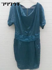 ◇ BALLSEY ボールジー シルク100% 半袖 膝丈 ワンピース サイズ38 グリーン系 レディース 【中古】 【1002801348823】