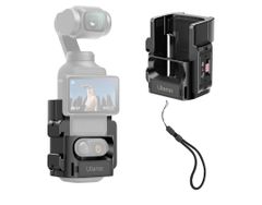 ★Ulanzi Pocket3用拡張アダプター PK-06 カメラケージ コールドシュー付き GoPro用/Action用アクセサリーに対応 1/4"ネジ穴 多機能ケージ ストラップホール付き
