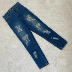 【PUNNY JEANS】パニージーンズ ダメージジーンズ S 10037