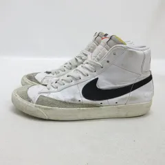y■【26.5cm】ナイキ/NIKEブレザー ミッド77 BLAZER MID '77 VNTG レザースニーカー■白MENS/63【中古】